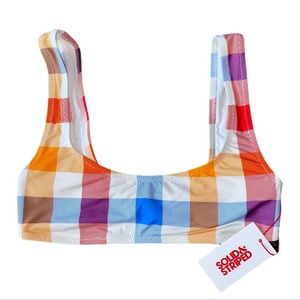 Solid & Striped Bikini Top